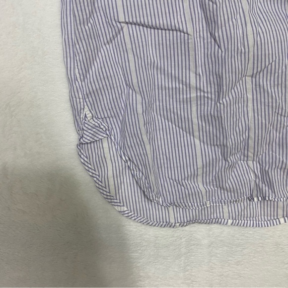 J Crew Striped Button-up Shirt Blouse Sz 12 - Picture 13 of 14